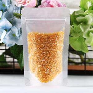 Sacos abertos de Mylar da parte superior, Matte Clear, malote da soldadura térmica do fechamento do zíper com o entalhe do rasgo para a embalagem do fechamento do armazenamento do alimento do fecho de correr 6