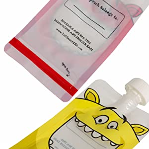 Sacos portáteis do alimento, malote do pó de leite do bebê, sacos do armazenamento, malotes da alimentação infantil, recipiente de pó do leite da fórmula 2