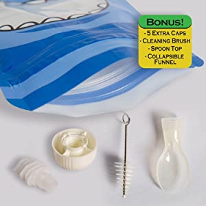 Sacos portáteis do alimento, malote do pó de leite do bebê, sacos do armazenamento, malotes da alimentação infantil, recipiente de pó do leite da fórmula 1