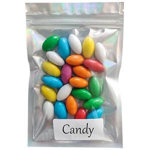 Cheire sacos de Mylar da prova, sacos Zip lockk pequenos da folha, favor do Natal de Dia das Bruxas, malote Slidelock da folha 2