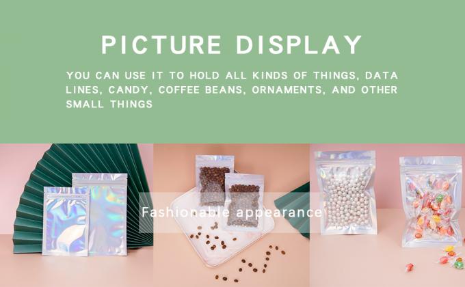 Sacos de Mylar da folha, sacos do malote da folha, sacos multifuncionais do armazenamento, reusável, reciclável, Resealable 3