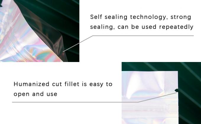 Sacos de Mylar da folha, sacos do malote da folha, sacos multifuncionais do armazenamento, reusável, reciclável, Resealable 2