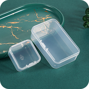 Caixa plástica dos recipientes de armazenamento dos grânulos, armazenamento de ofícios pequenos dos artigos, tampa articulada, joia, hardware 4