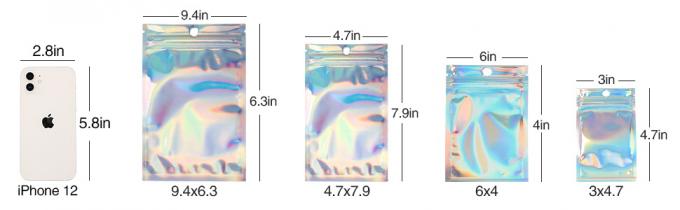 Malote Zip lockk Resealable, sacos de Mylar, sacos Resealable da prova do cheiro, saco do malote da folha de alumínio 1