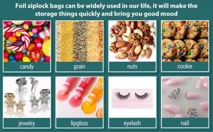 CBD, Gummies, Weedness, cheiro Resealable do calor hermético impermeabilizam Mylar estão acima dos sacos com janela clara 6