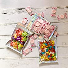 Prova Baggies do cheiro, sacos hologr&aacute;ficos, saco met&aacute;lico, malote do armazenamento, flor que empacota, folhas secadas 4