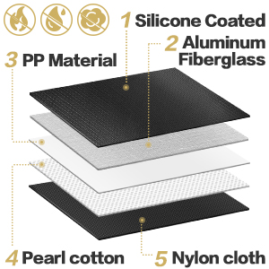 Caixa do documento de With Lock Fireproof do organizador do documento, cofre forte do documento do saco do dinheiro, saco seguro do fechamento do arquivo 2