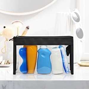 Sacos cosméticos da composição, malote do arti'culo de tocador, bloco do curso, organizador holográfico, arti'culos de tocador Kit Zippered Pouch 3