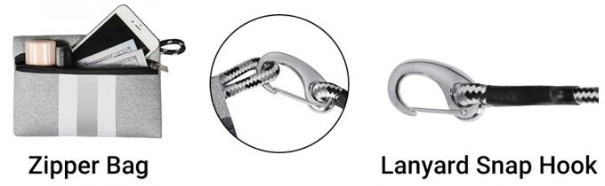 Sacos dobro do telefone do selo do zíper, caso impermeável, tamanho universal, pacote imaculável, dustproof dos Smartphones 6