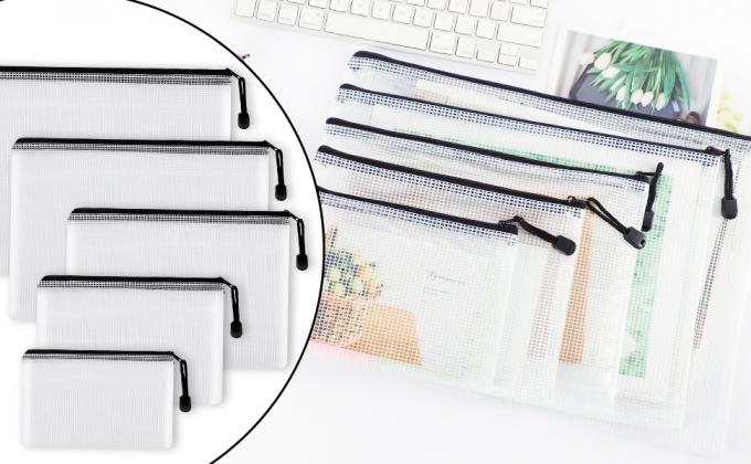 Mini Clear Organizer Pouches, saco de múltiplos propósitos da composição, organizador cosmético transparente pequeno Bag do PVC 0