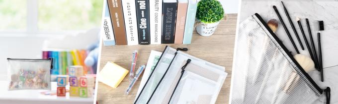 Mini Clear Organizer Pouches, saco de múltiplos propósitos da composição, organizador cosmético transparente pequeno Bag do PVC 5