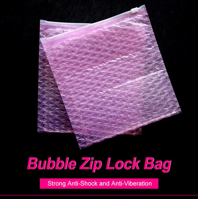 Sacos cosméticos do zíper do slider da bolha da composição, malote acolchoado fecho de correr para a beleza, cuidados com a pele, pacote do saco da joia 0