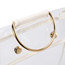 Bolsa luxuosa da bolsa do PVC do projeto elegante, organizador Dust Cover, protetor do saco, fechamento instantâneo magnético 3