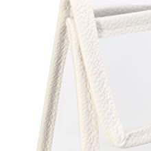 Bolsa luxuosa da bolsa do PVC do projeto elegante, organizador Dust Cover, protetor do saco, fechamento instantâneo magnético 5