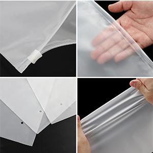 O empacotamento poli ensaca sacos geados do zíper cancela sacos de plástico Zip lockk do armazenamento para as camisas de envio pequenas