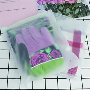 O empacotamento poli ensaca sacos geados do zíper cancela sacos de plástico Zip lockk do armazenamento para as camisas de envio pequenas