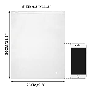 O empacotamento poli ensaca sacos geados do zíper cancela sacos de plástico Zip lockk do armazenamento para as camisas de envio pequenas