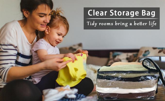 O organizador cosmético do arti'culo de tocador, capacidade impermeável, grande, Tote Bag móvel, zíper underbed do armazenamento leva o saco 26