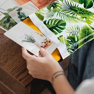 Adube Unpadded grosso extra, envelope biodegradável baseado planta, MOVIMENTO COMPOSTABLE do ENCARREGADO DO ENVIO DA CORRESPONDÊNCIA, encarregado do envio da correspondência 3