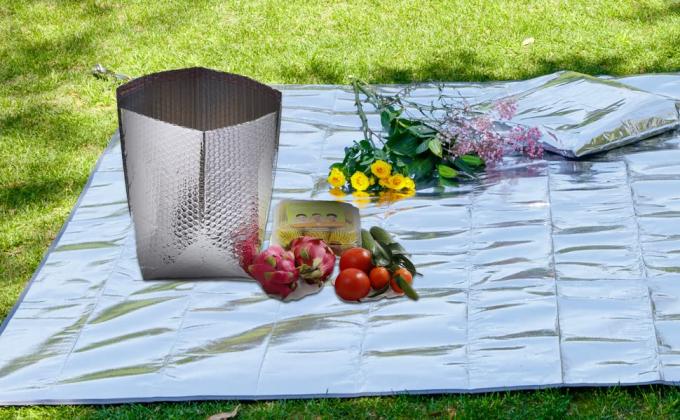 Refrigerador de alumínio saco isolado selado, saco térmico do almoço do punho, saco frio quente, transporte, preservação 10