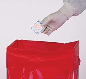 Eliminação segura, biohazard que etiqueta, saco autoclávico, polipropileno, saco transparente descartável, claro da eliminação 5