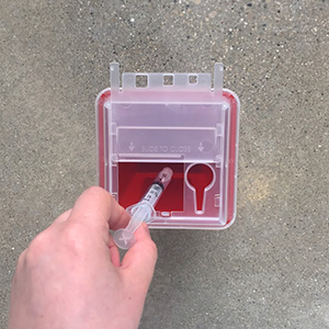 Cuidados médicos, galão, quarto, recipiente afiado do litro, recipiente da eliminação de resíduos do Biohazard, recipiente da eliminação da agulha 4