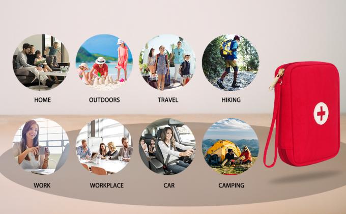 Sacos dos primeiros socorros, Kit Bag, saco médico do armazenamento, malote portátil, medicina da emergência, bolso acessível dos comprimidos 2