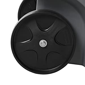 O desenrolamento BRUTAL dos produtos comerciais de Rubbermaid rodou o balde do lixo que recicla escaninhos do recipiente da entrada de automóveis