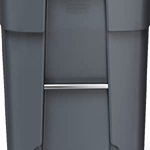 O desenrolamento BRUTAL dos produtos comerciais de Rubbermaid rodou o balde do lixo que recicla escaninhos do recipiente da entrada de automóveis