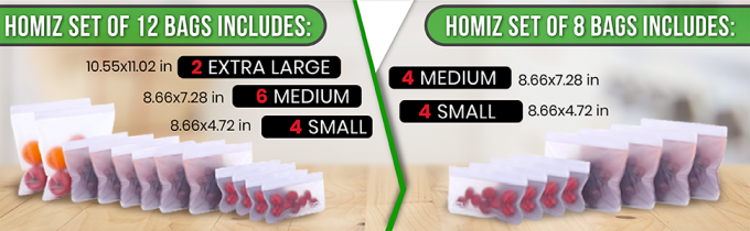 PEVA, silicone, sacos Resealable do alimento do congelador do armazenamento reusável, recipiente hermético do almoço do Zip lockk da prova do escape 5