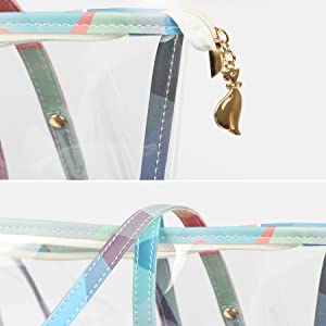 As mulheres ensacam, os sacos do estádio, PVC Tote Bag, bolsa, saco do papel de embrulho do festival, saco cosmético do armazenamento do punho 10