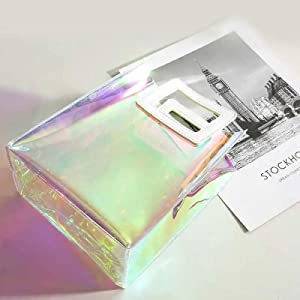 As mulheres ensacam, os sacos do estádio, PVC Tote Bag, bolsa, saco do papel de embrulho do festival, saco cosmético do armazenamento do punho 7