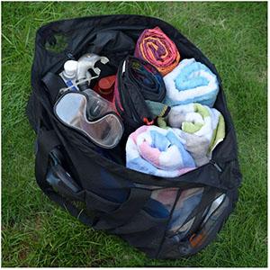 Mesh Beach Bags Totes, bolsos da extra grande, saco de Duffle grande desproporcionado, sacos líquidos, bolsos do produto do mantimento 6