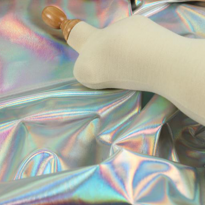 Saco de couro reflexivo do plutônio do laser, totalizador iridescente, bolsa holográfica da forma, saco da privacidade, saco do trabalho do estádio 7