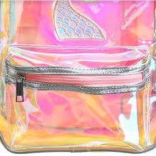 Saco de School Daypack Travel Caming do estudante da trouxa para meninas das mulheres, sacos de cord&atilde;o, arco-&iacute;ris multicolorido 5