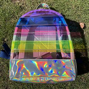 Saco de School Daypack Travel Caming do estudante da trouxa para meninas das mulheres, sacos de cordão, arco-íris multicolorido 18