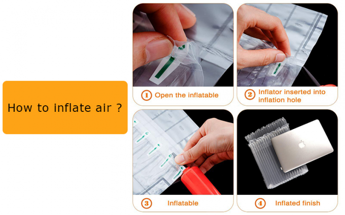 Saco protetor do encarregado do envio da correspondência do portátil inflável, embalagem do transporte, saco do coxim de ar, embalagem do saco da coluna do ar 6