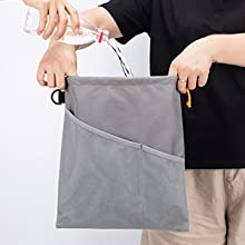 Saco de suspensão do lixo do carro, escaninho de lixo do carro de Collapsible Portable Waterproof do organizador da Escape-prova dos bolsos do armazenamento 18