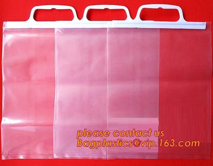 Saco compostable biodegradável para a roupa do roupa interior, saco instantâneo rígido 2 do punho do gancho do gancho do biquini do punho do selo