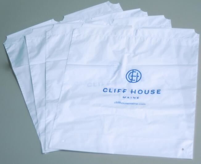 Saco biodegradável com impressão, saco de plástico 10 da lavanderia do cordão da lavanderia de Logo Printed Poly Drawstring Hotel /Travel