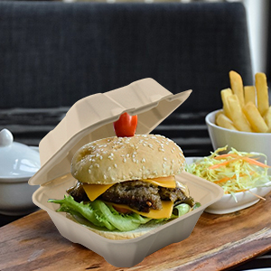 A parte superior Compostable remove recipientes de alimento, bagaço descartável natural, Eco-amigável, Sugar Cane Fibers 4