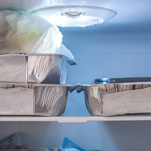 Liga 8011, agregado familiar descartável da proteção ambiental, bandeja do recipiente da folha de alumínio dos compartimentos 3