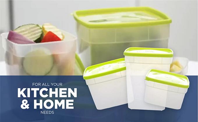Recipientes de armazenamento reusáveis do alimento do congelador com tampas, Microwaveable livre de Bento Box BPA dos grupos do recipiente da preparação da refeição 5