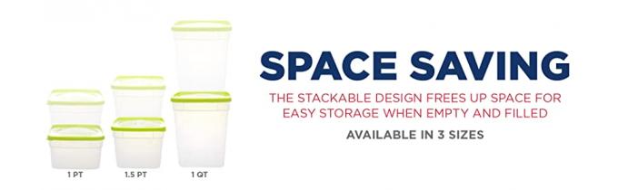 Recipientes de armazenamento reusáveis do alimento do congelador com tampas, Microwaveable livre de Bento Box BPA dos grupos do recipiente da preparação da refeição 4