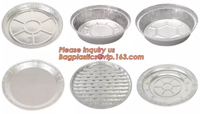 O retângulo deu forma a tampas de alumínio descartáveis de Pan Take-Out Food Containers With da folha de alumínio/sem tampa 15
