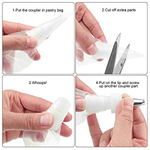 Os sacos biodegrad&aacute;veis do encanamento da pastelaria, endurecem decorando sacos, kits de suprimentos de cozimento dos doces das cookies, sacos de congelamento 2