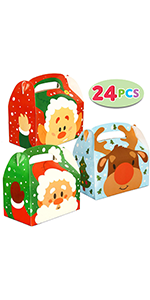 24 caixas do deleite do cartão da casa do Natal dos PCes 3D