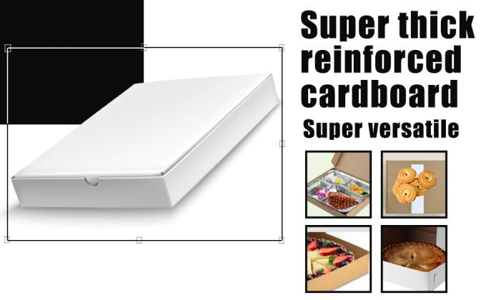 A caixa de papel feita sob encomenda da embalagem da pizza corrugada com tamanho diferente, recicla a lancheira simples de papel do pacote da pizza 2