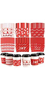 Luvas do copo de chá do café do Natal