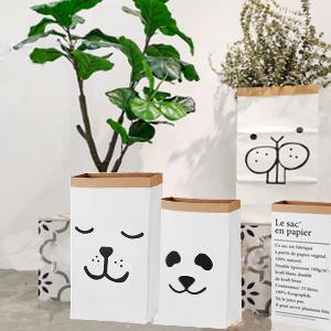 saco mais papier de le saco en, decoração de linho de Basket Nursery Home do organizador da roupa dos brinquedos das crianças do saco do armazenamento do papel de embalagem 4